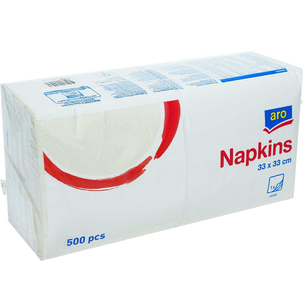 aro Servítky 1 vrstvové 33 cm krémové 500 ks