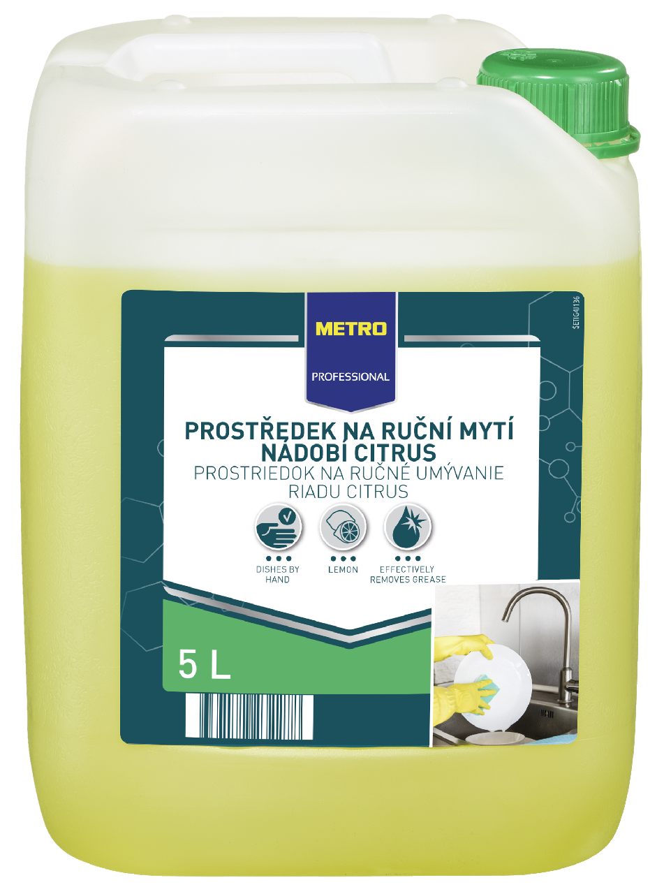 METRO PROFESSIONAL Prostriedok na ručné umývanie riadu citrón 5 l
