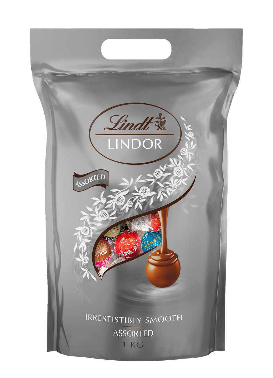 Lindt LINDOR Silver assorted guličky 1000 g