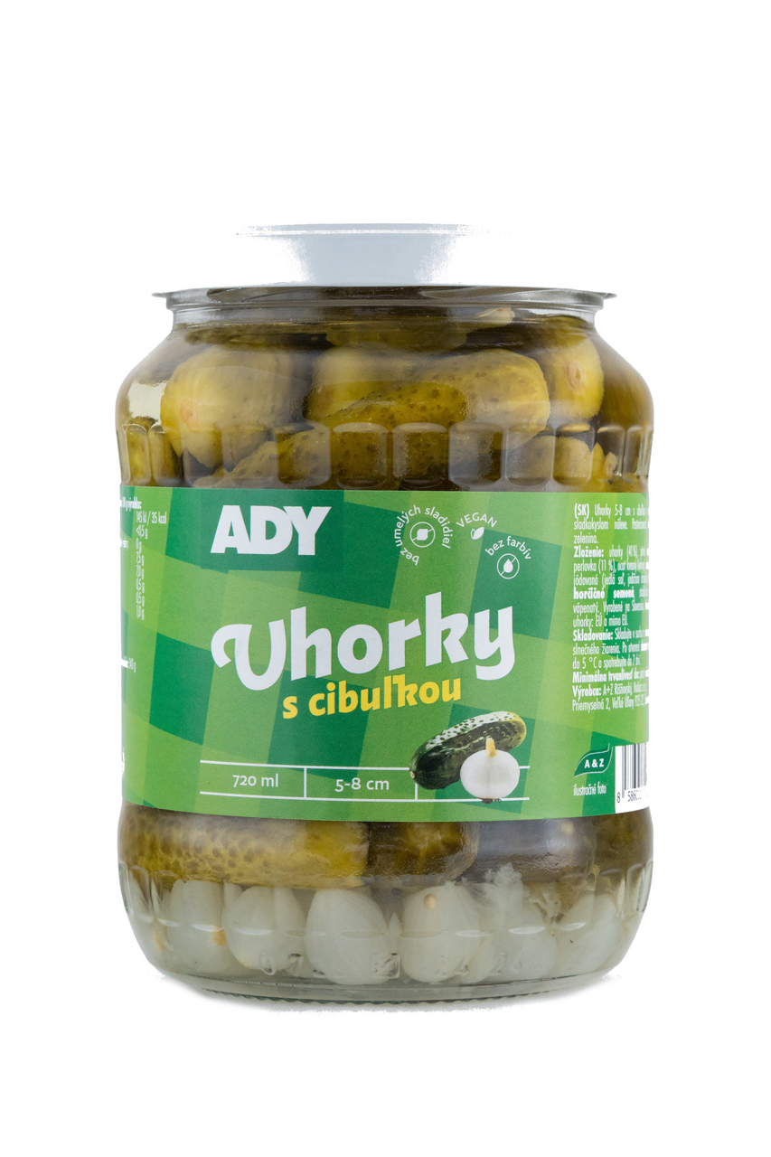 ADY Uhorky s cibuľkou 720 ml