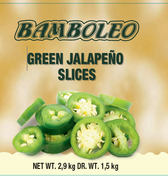 BAMBOLEO Jalapeňo zelené 2,9 kg