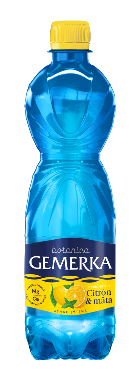 GEMERKA Botanica minerálna voda citrón & mäta 12 x 500 ml