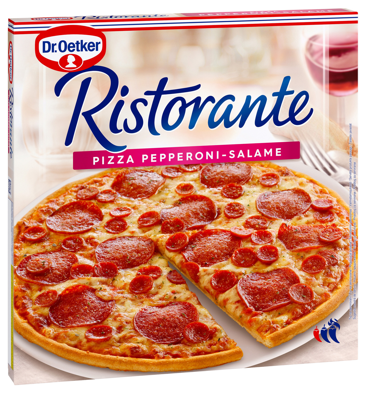 Dr. Oetker Ristorante Pizza pepperoni - salame mraz. 320 g