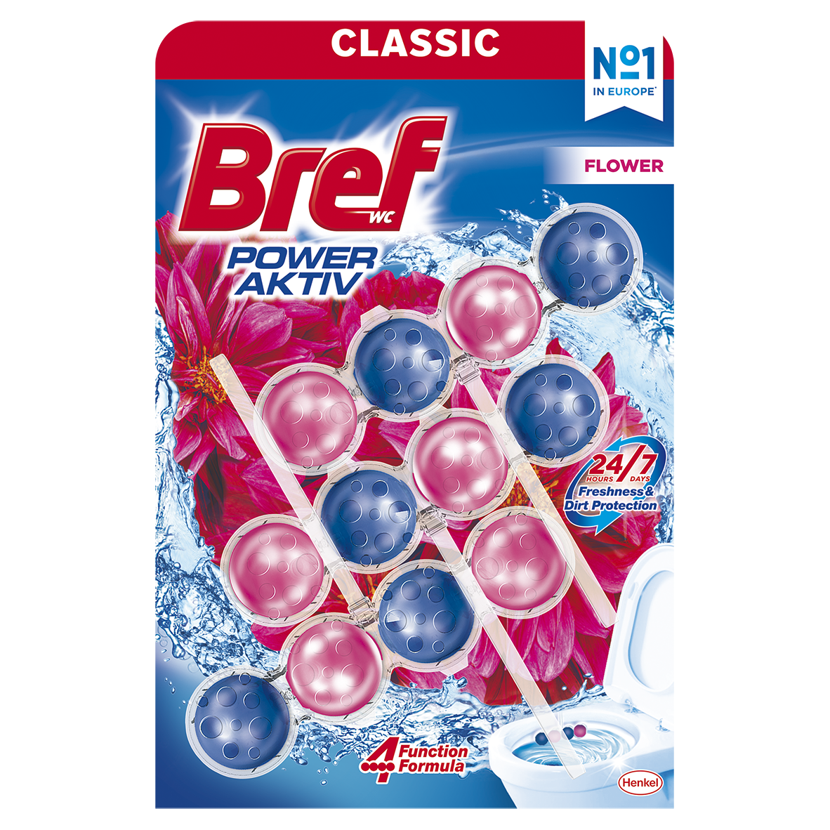 Bref Power Aktiv WC blok 3 x 50 g