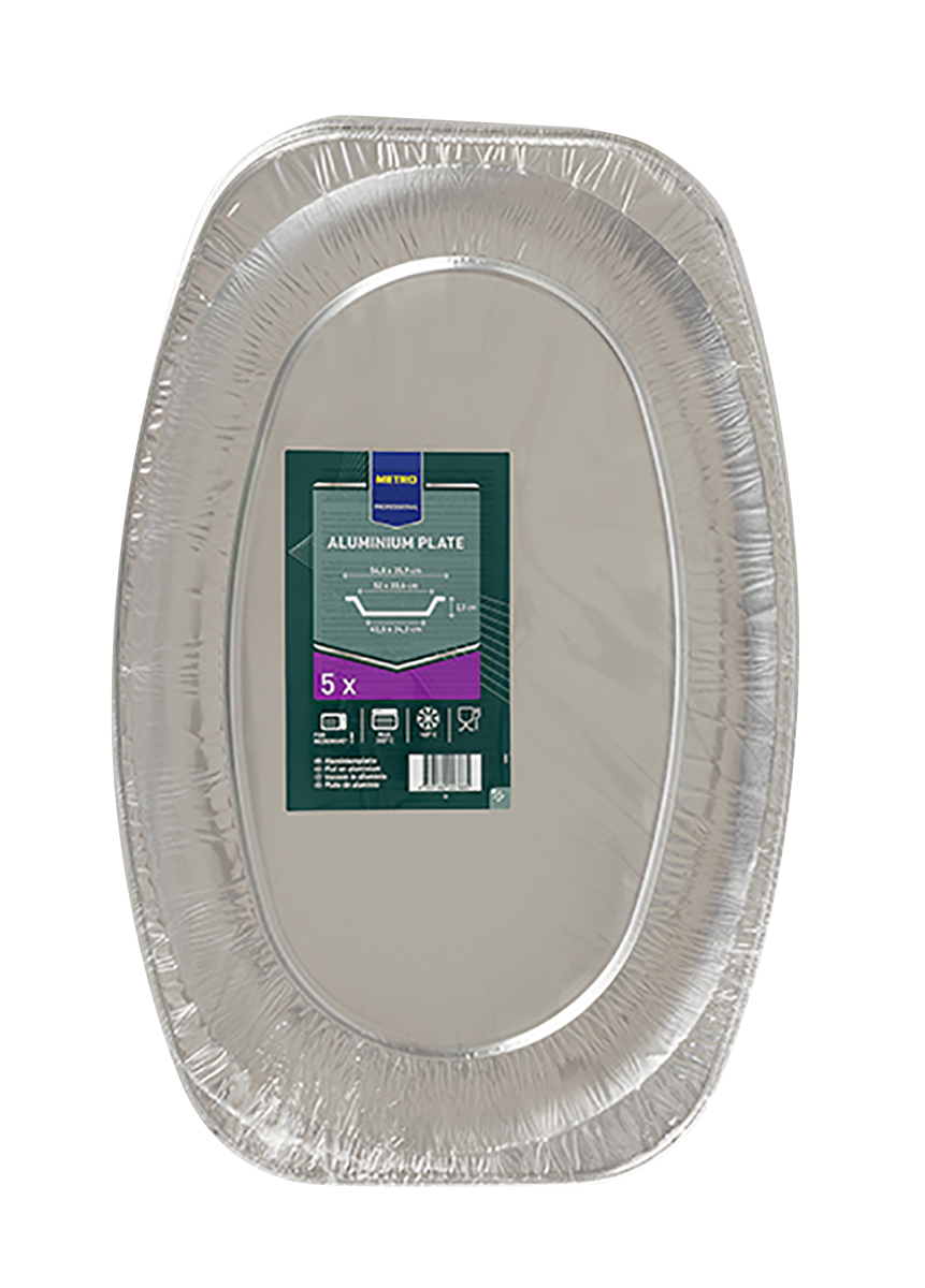 METRO PROFESSIONAL Tácka 2270 ml hliník 5 ks
