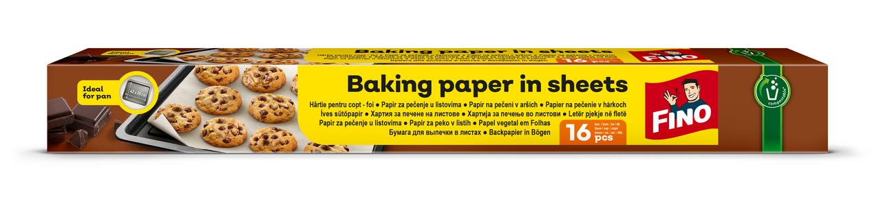 FINO Papier na pečenie v hárkoch 16 ks