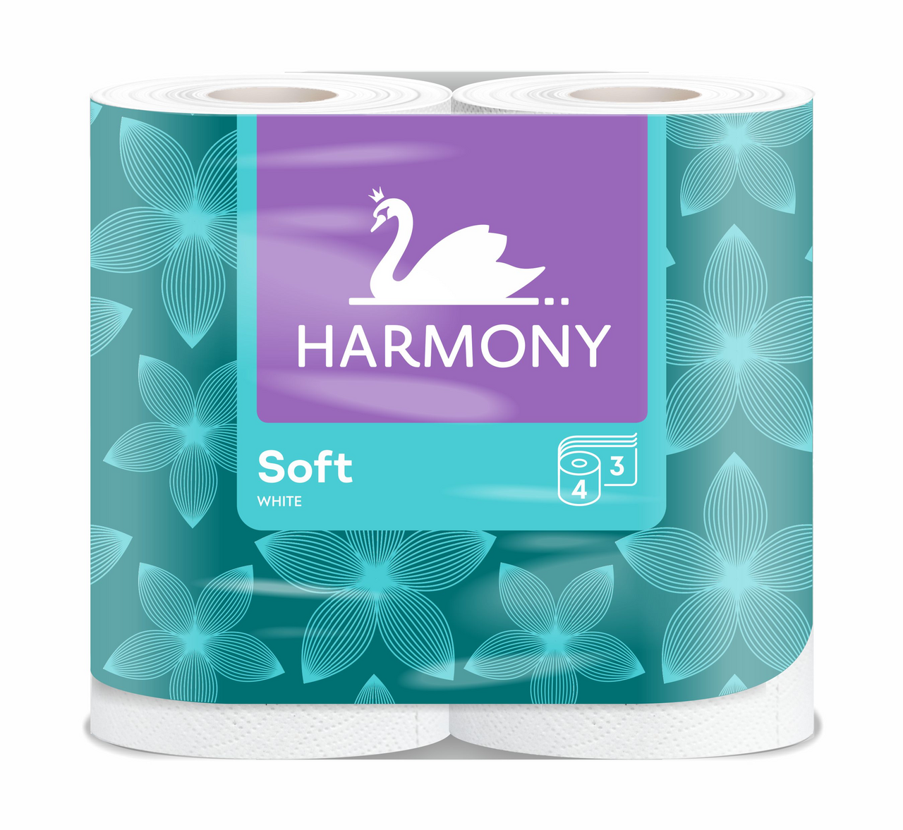 HARMONY Soft toaletný papier 3 vrstvový 14 x 4 ks