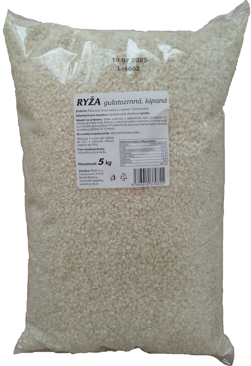 Gastro ryža guľatozrnná 5 kg