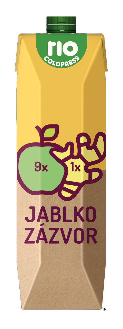 Šťava jablko a zázvor 100% SK chlad. 1 l