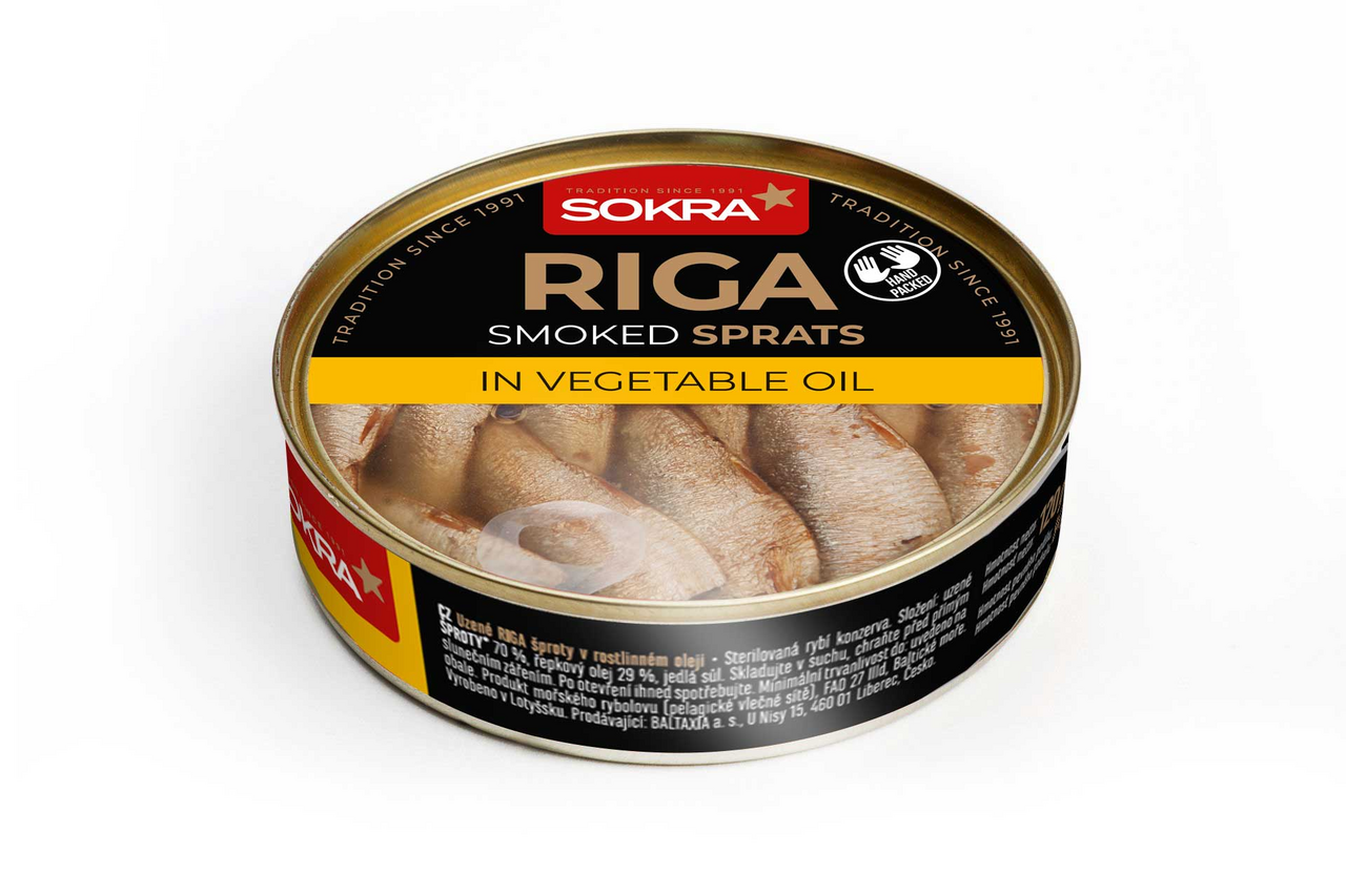 SOKRA Šproty údené v oleji 120 g