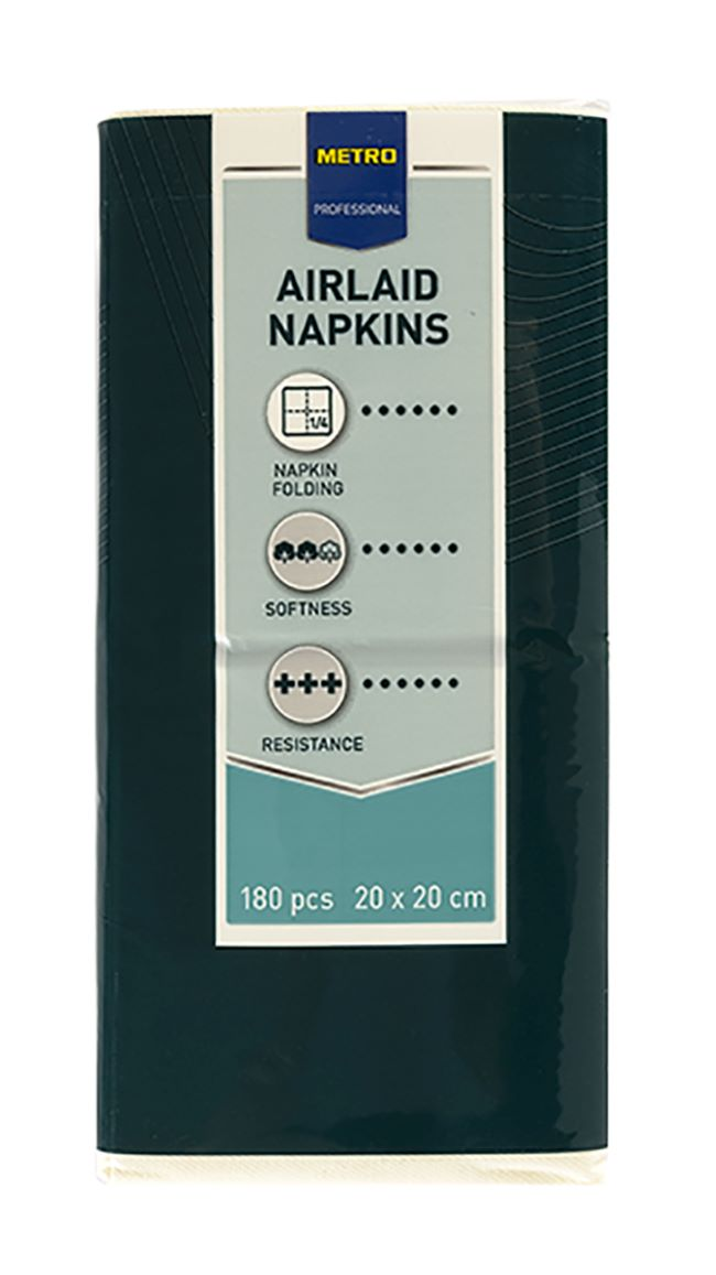 METRO PROFESSIONAL Servítky Airlaid 20 x 20 cm champagne 180 ks