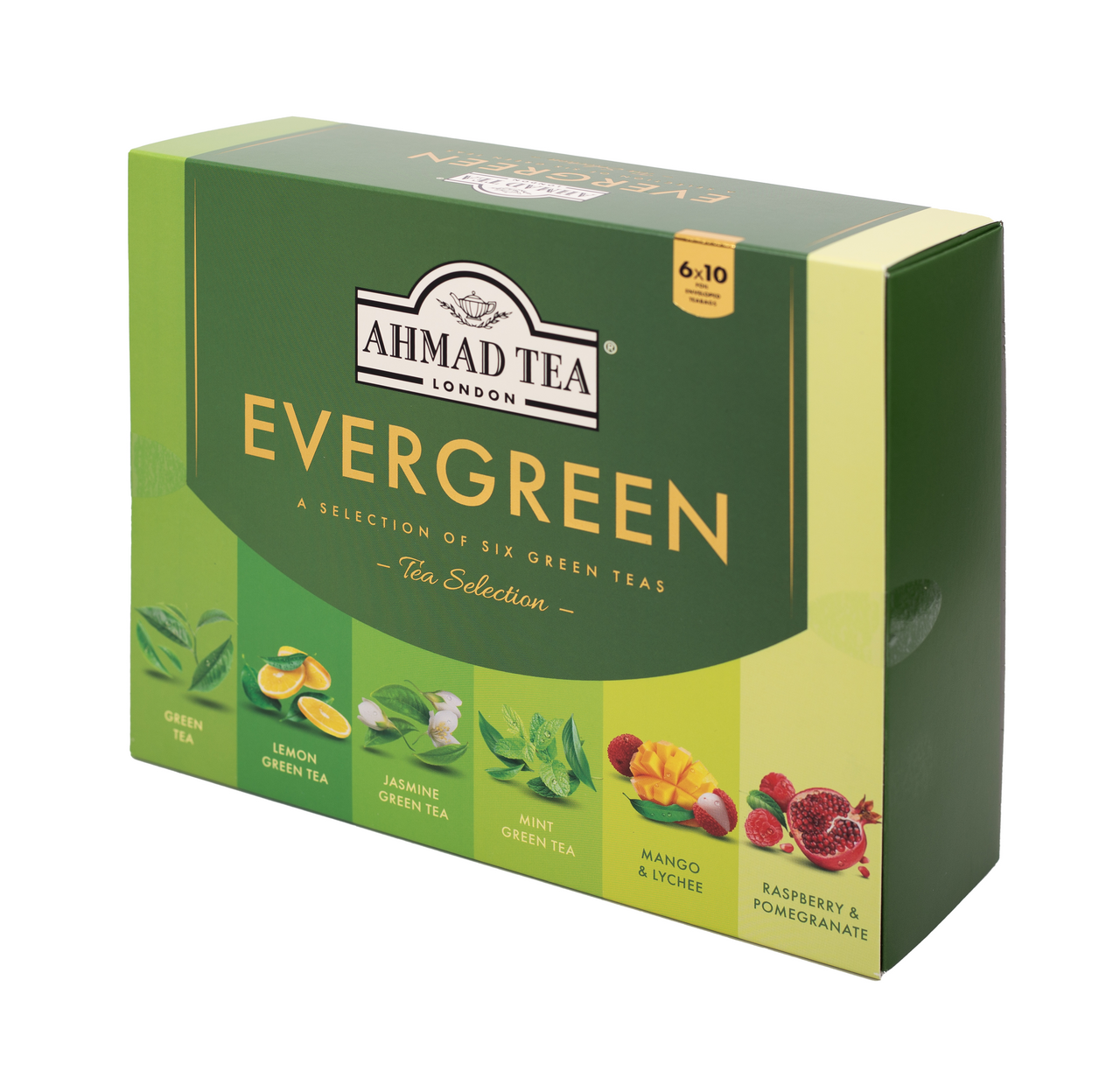 AHMAD TEA Evergreen kolekcia čajov 60 ks 150 g