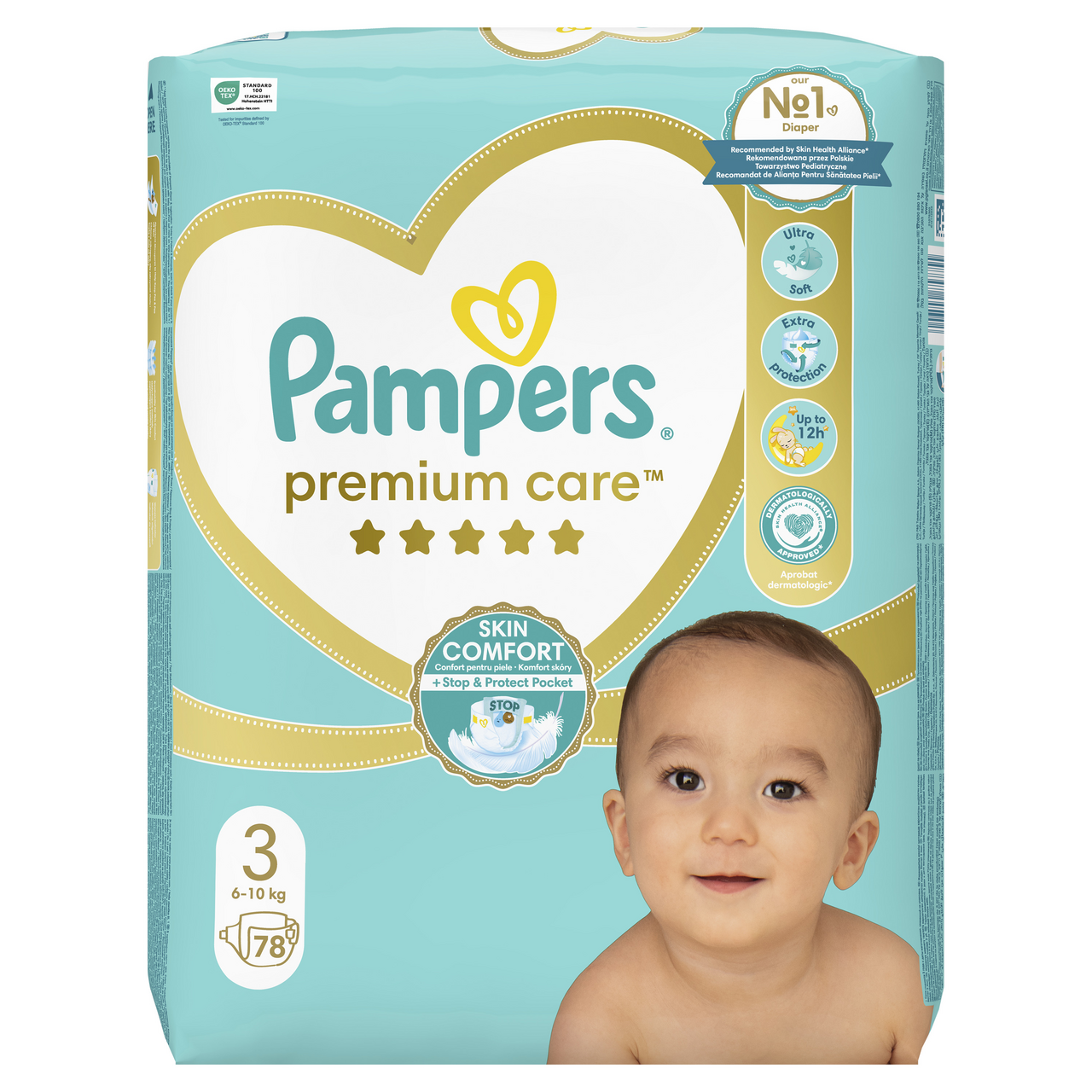 Pampers Premium Care JP S3 detské plienky 78 ks
