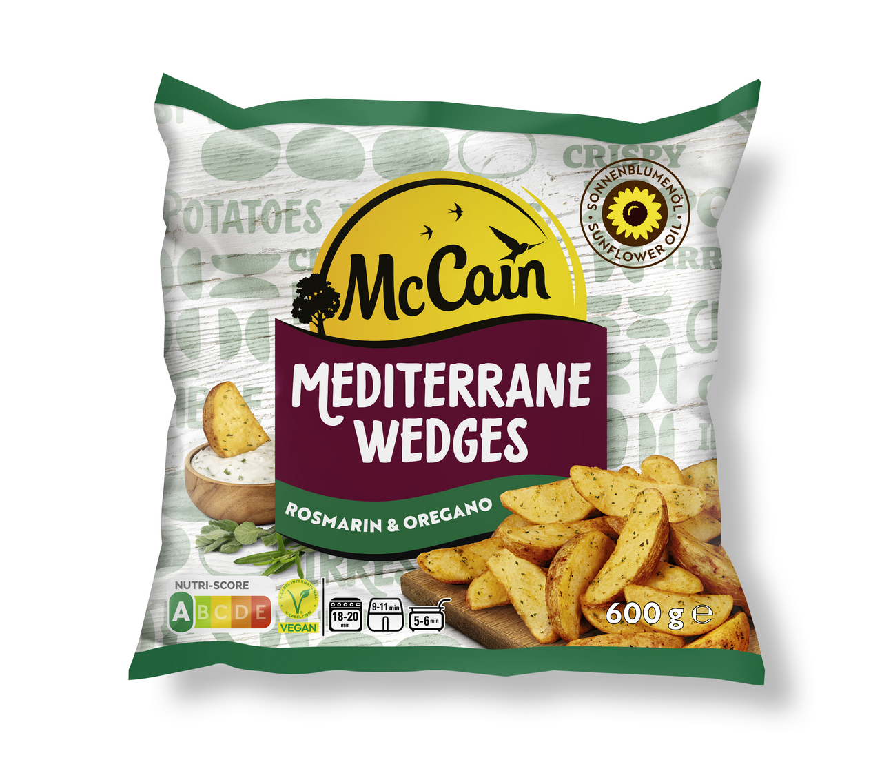 McCain Mediterrane Wedges mraz. 600 g