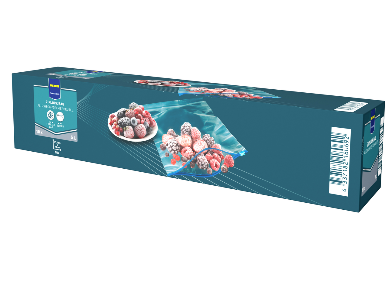 METRO PROFESSIONAL Vrecká Ziplock 5 l 10 ks