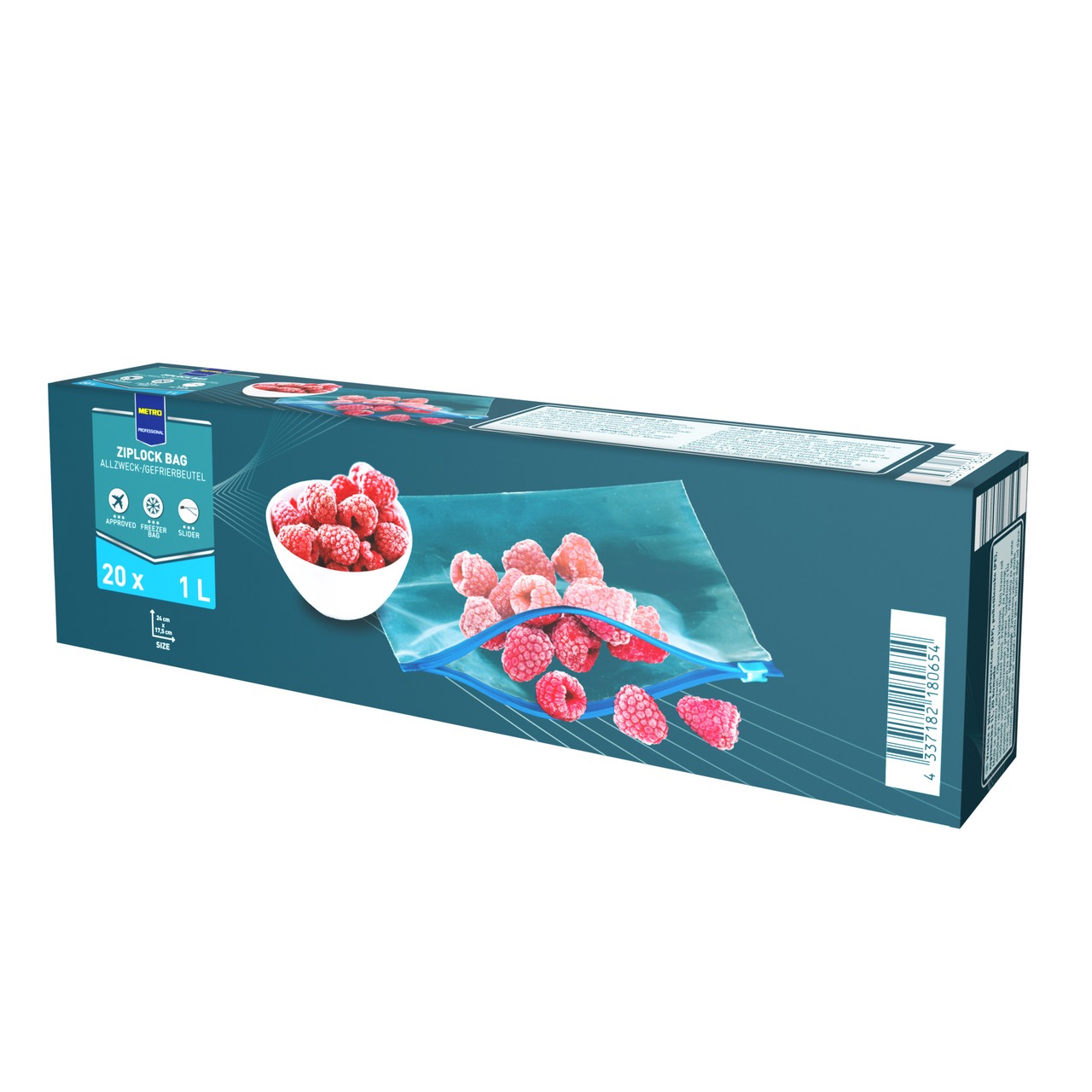 METRO PROFESSIONAL Vrecká Ziplock 1 l 20 ks