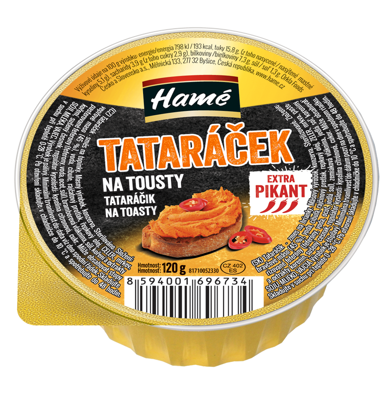 Hamé Tataráčik na toasty 16 x 120 g