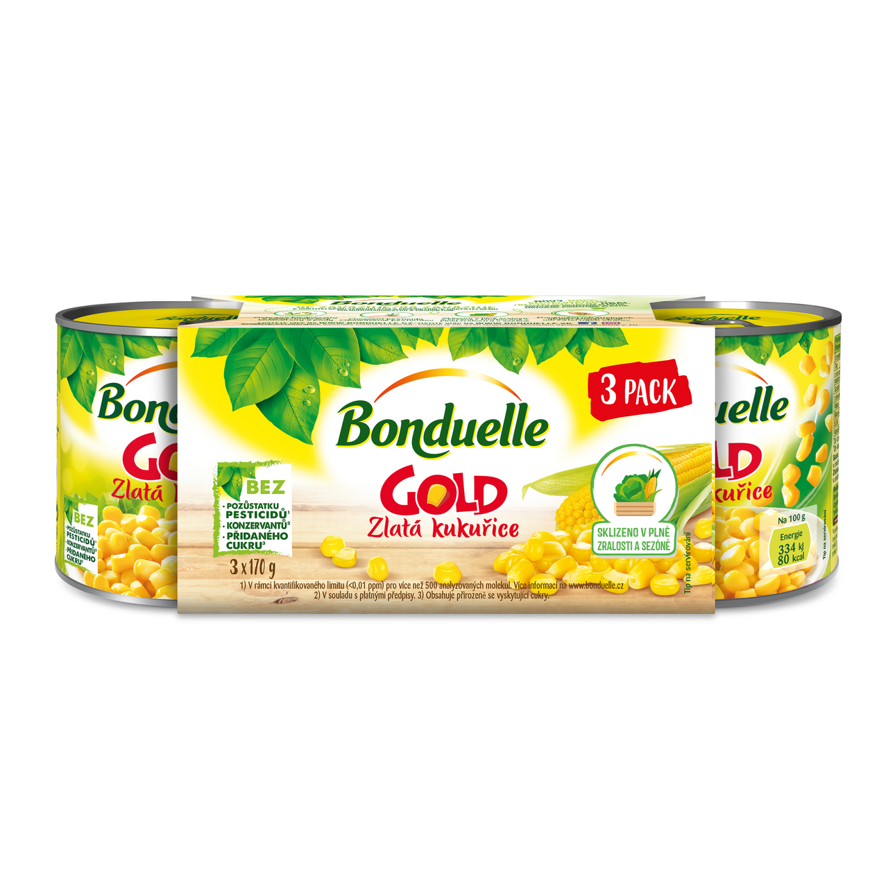Bonduelle Zlatá kukurica 3 x 212 ml