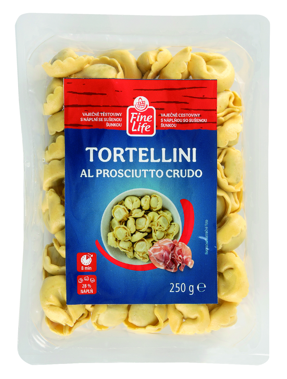 Fine Life Tortellini s prosciutom chlad. 2 x 250 g