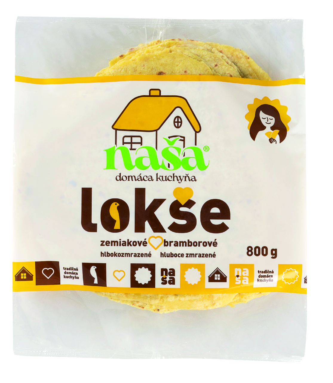 Lokše zemiakové (12 ks) mraz. 800 g