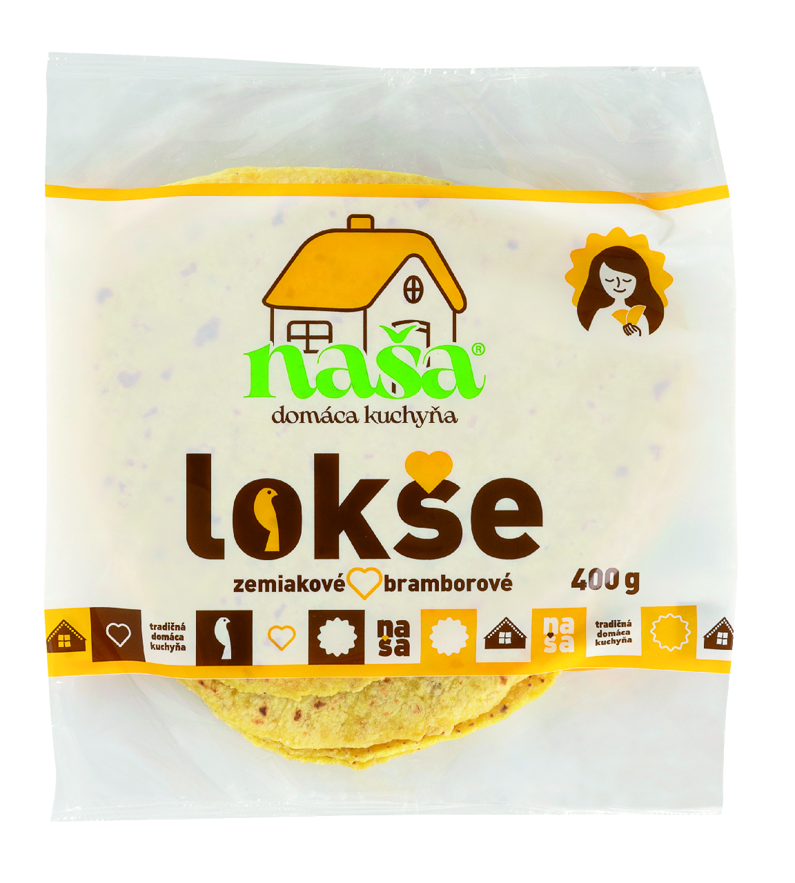 Zemiakové lokše (6 ks) chlad. 400 g