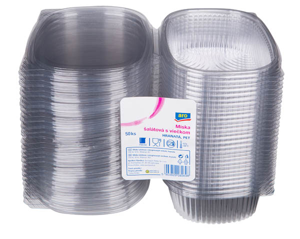 aro Miska na šalát s vrchnákom 750 ml 50 ks