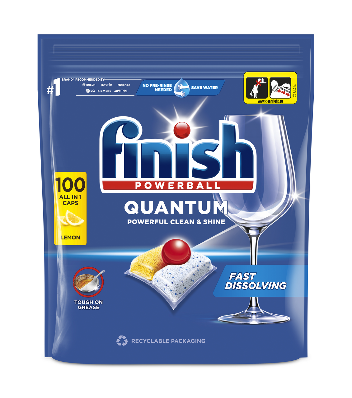 finish Quantum Lemon tablety do umývačky riadu 100 ks