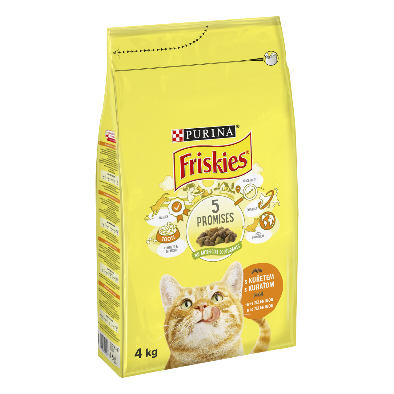 PURINA Friskies Granuly pre mačky s kuracím mäsom a zeleninou 4 kg