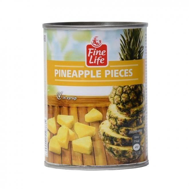 Fine Life Ananás kúsky 580 ml
