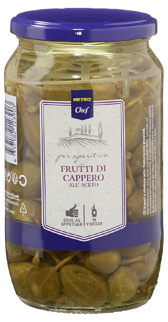 METRO Chef Kapary plody v octe 720 ml
