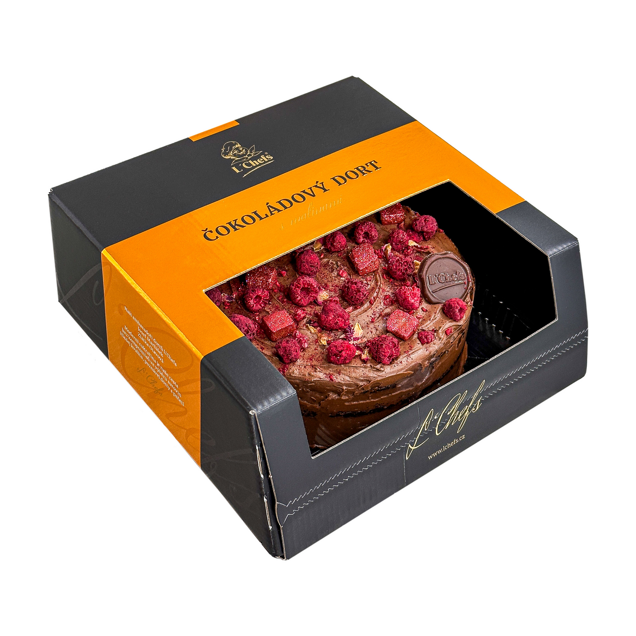 L' Chefs Čokoládová torta s malinami 600 g