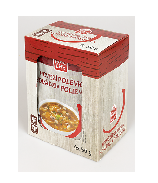 Fine Life Hovädzia polievka 6 x 50 g