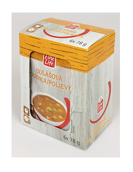 Fine Life Gulášová polievka 6 x 78 g