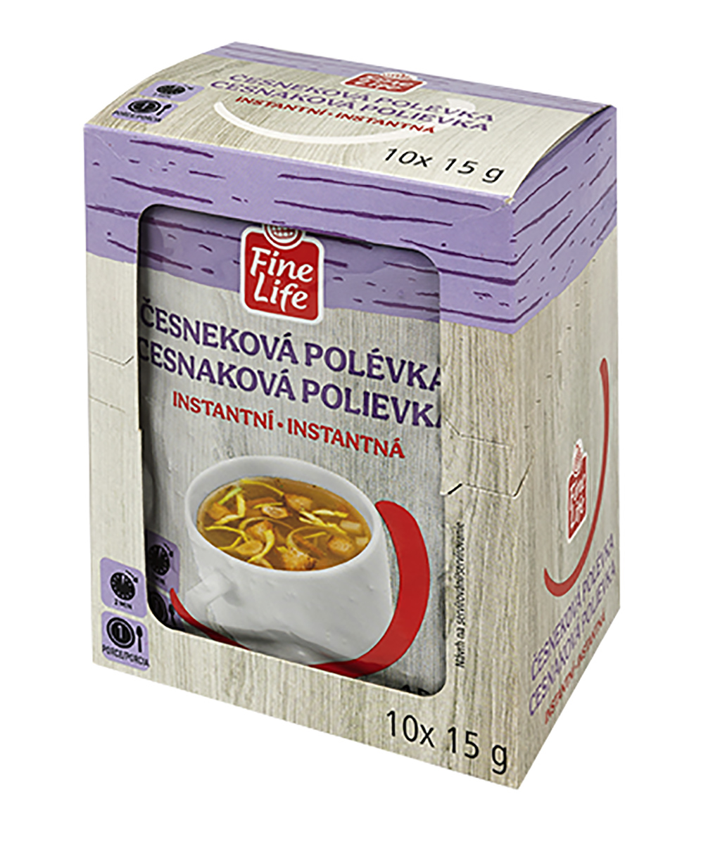 Fine Life Cesnaková polievka instantná 10 x 15 g