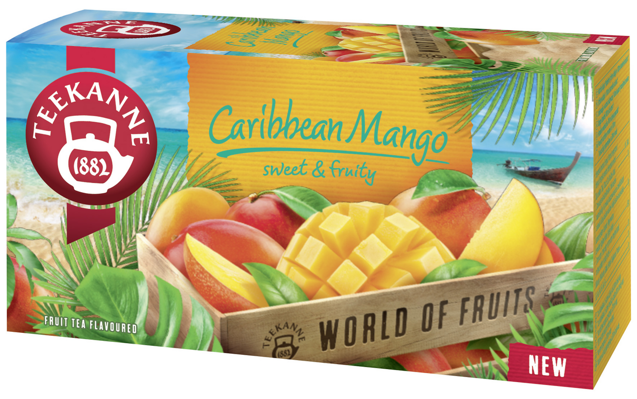 TEEKANNE World Of Fruits Caribbean Mango ovocný čaj 45 g