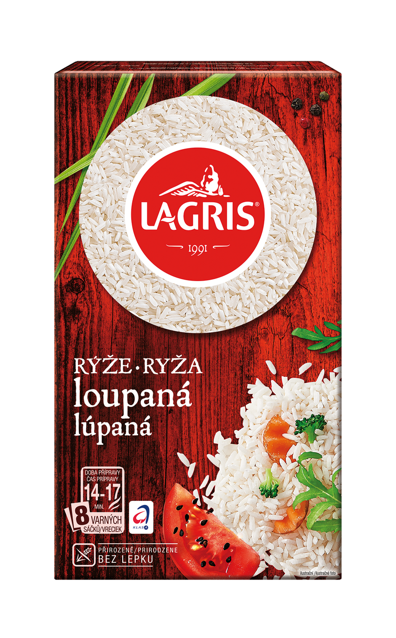 LAGRIS Ryža lúpaná varné vrecká 800 g