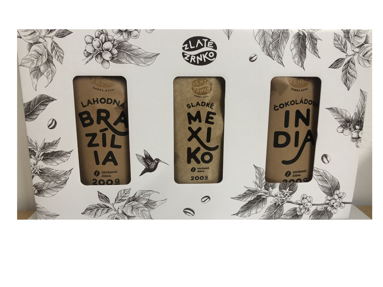 ZLATÉ ZRNKO Káva zrnková 3 x 200 g