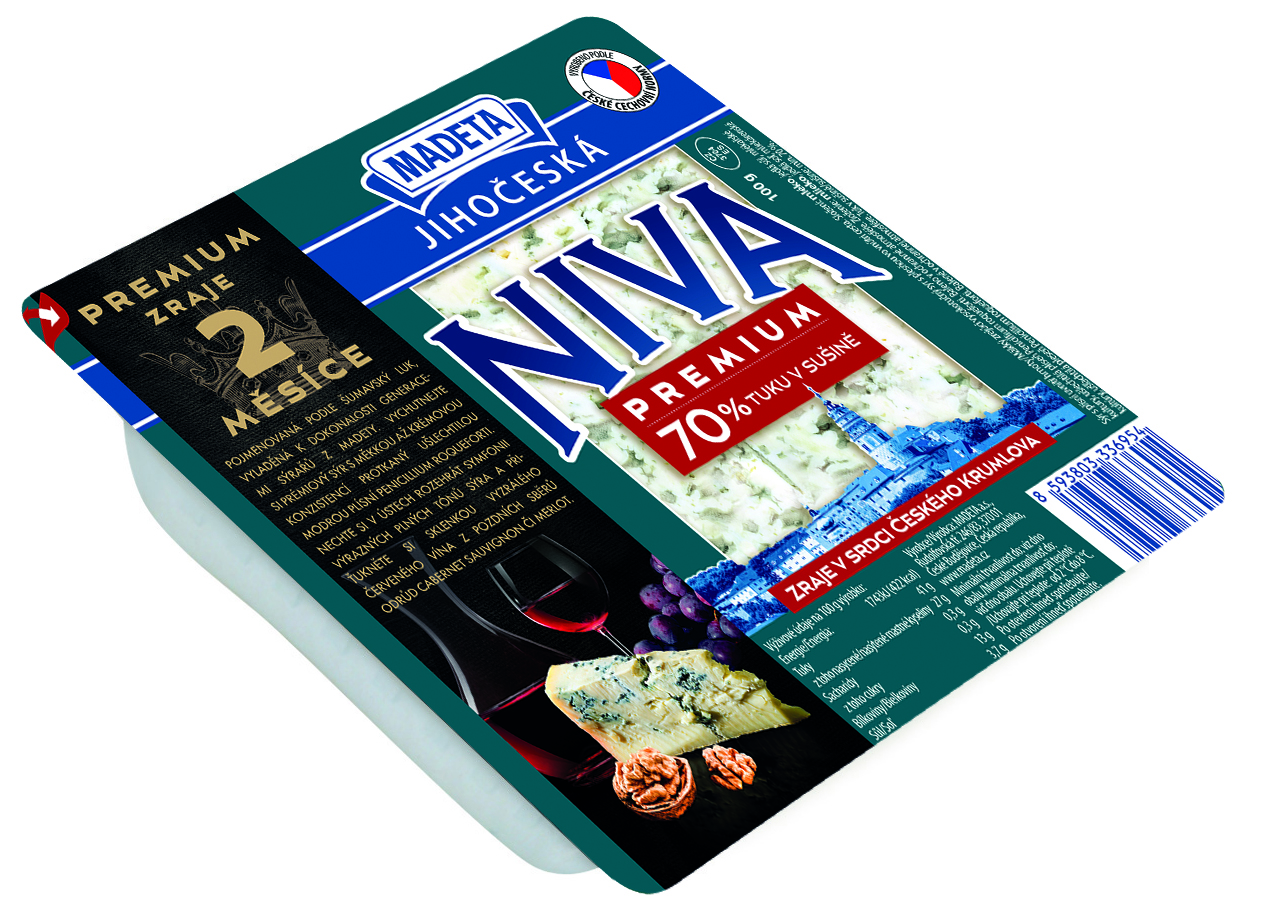 MADETA Jihočeská Niva Premium 70% chlad. 100 g