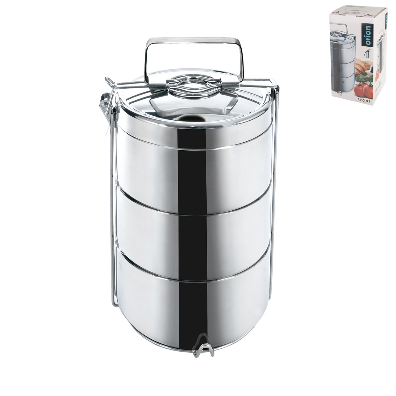 orion Obedár Termo 900 ml priemer 14 cm nerez 3 ks