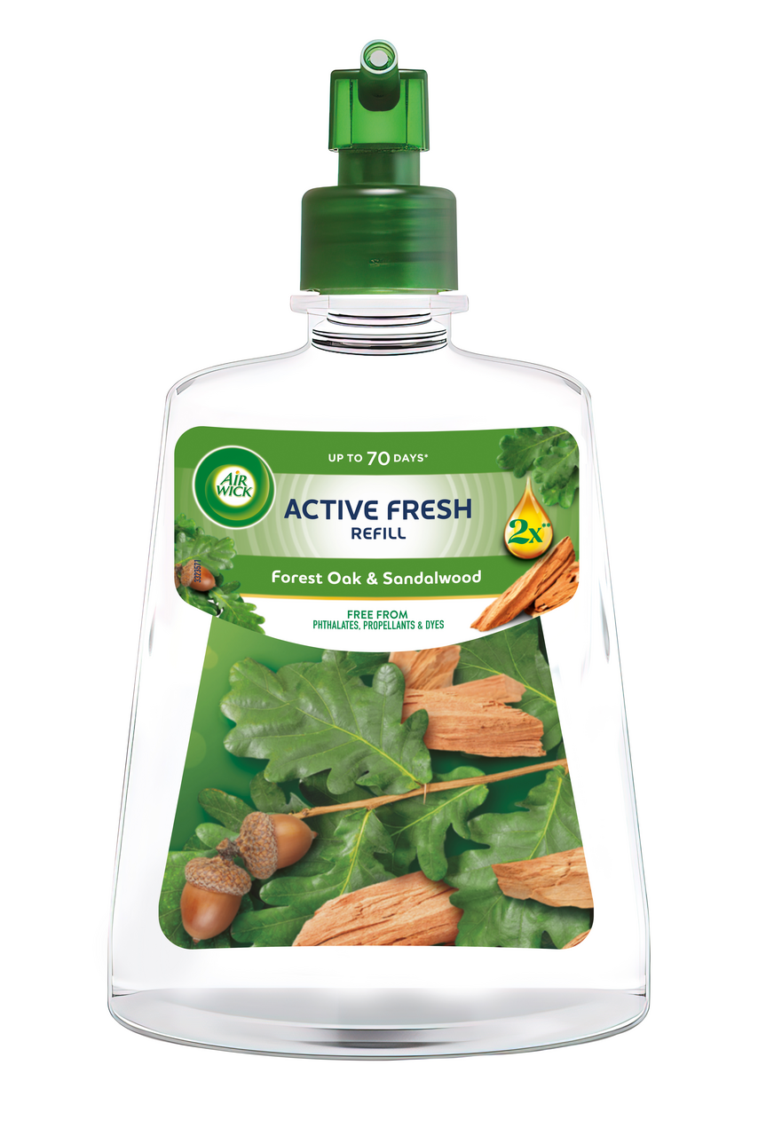 Air Wick Active Fresh Dub a santalové drevo náhradná náplň 228 ml