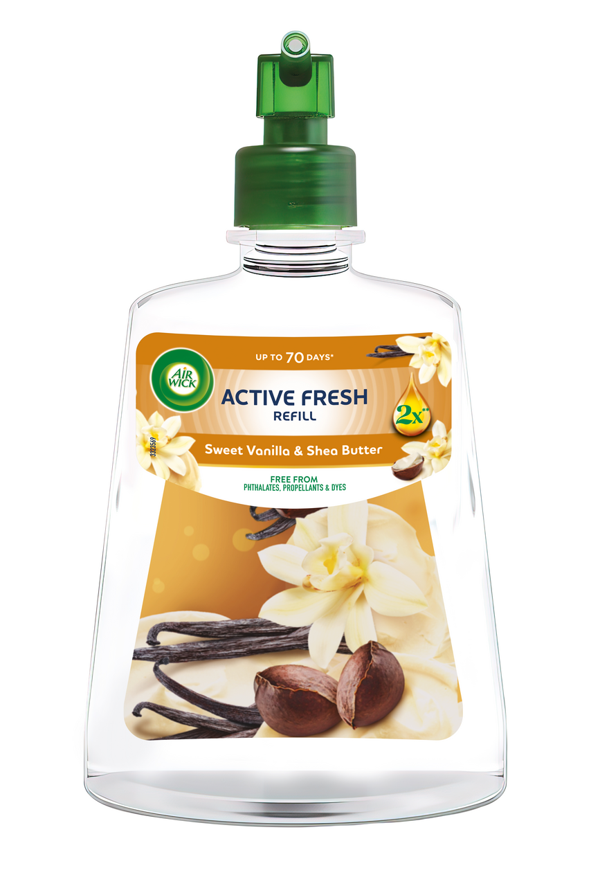 Air Wick Active Fresh Vanilka a bambucké maslo náhradná náplň 228 ml