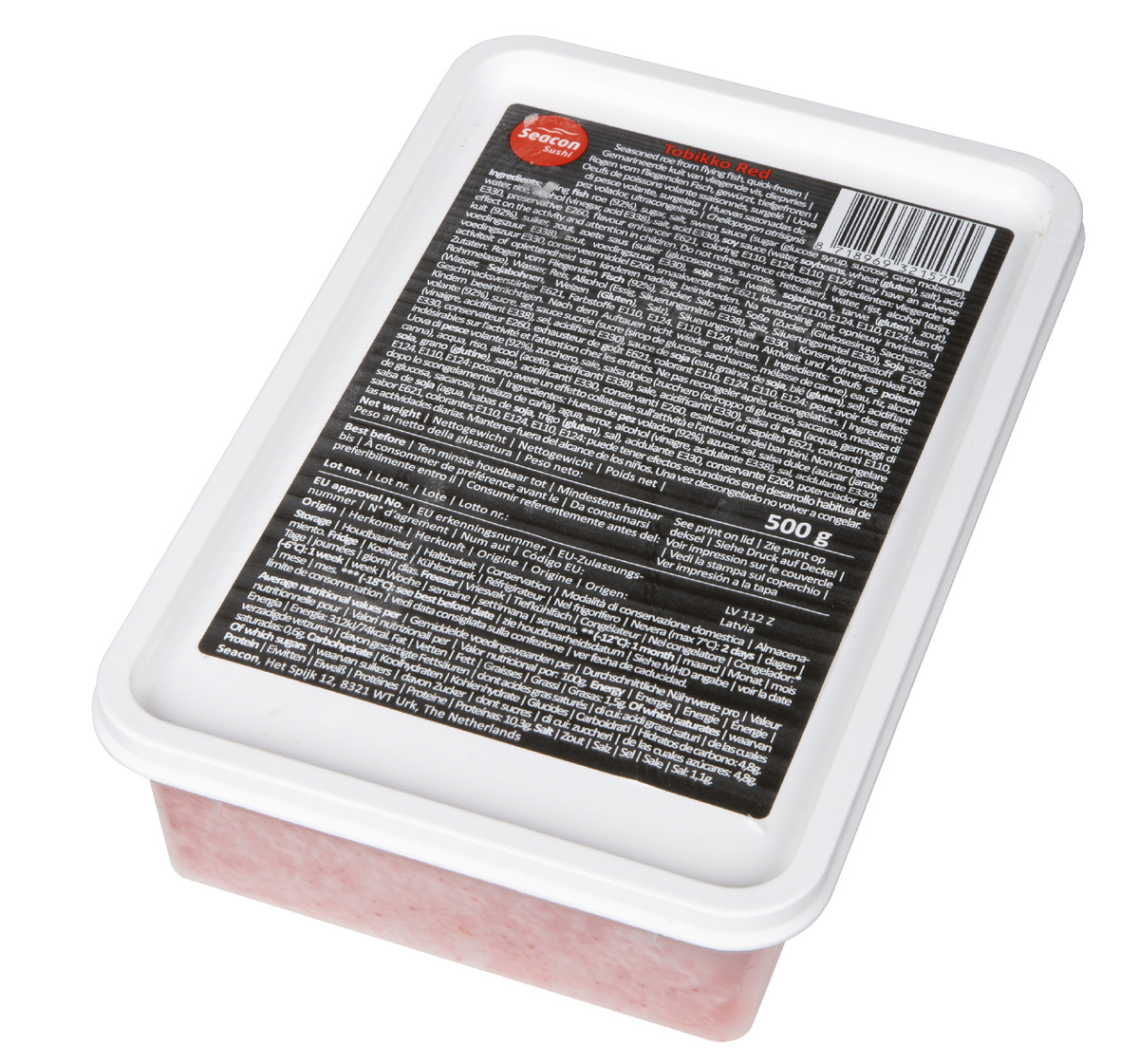 Tobiko červené ikry mraz. 500 g