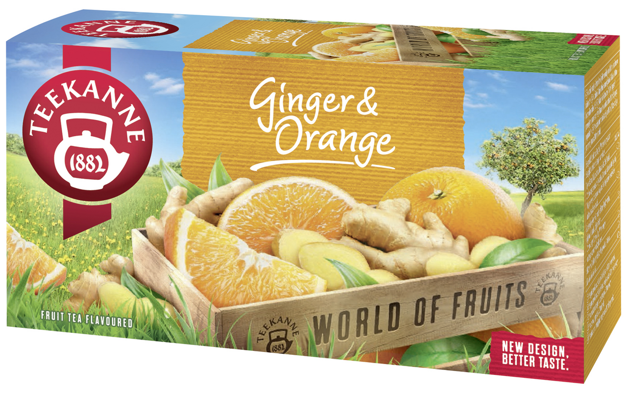 TEEKANNE World of Fruits ginger & orange ovocný čaj 45 g