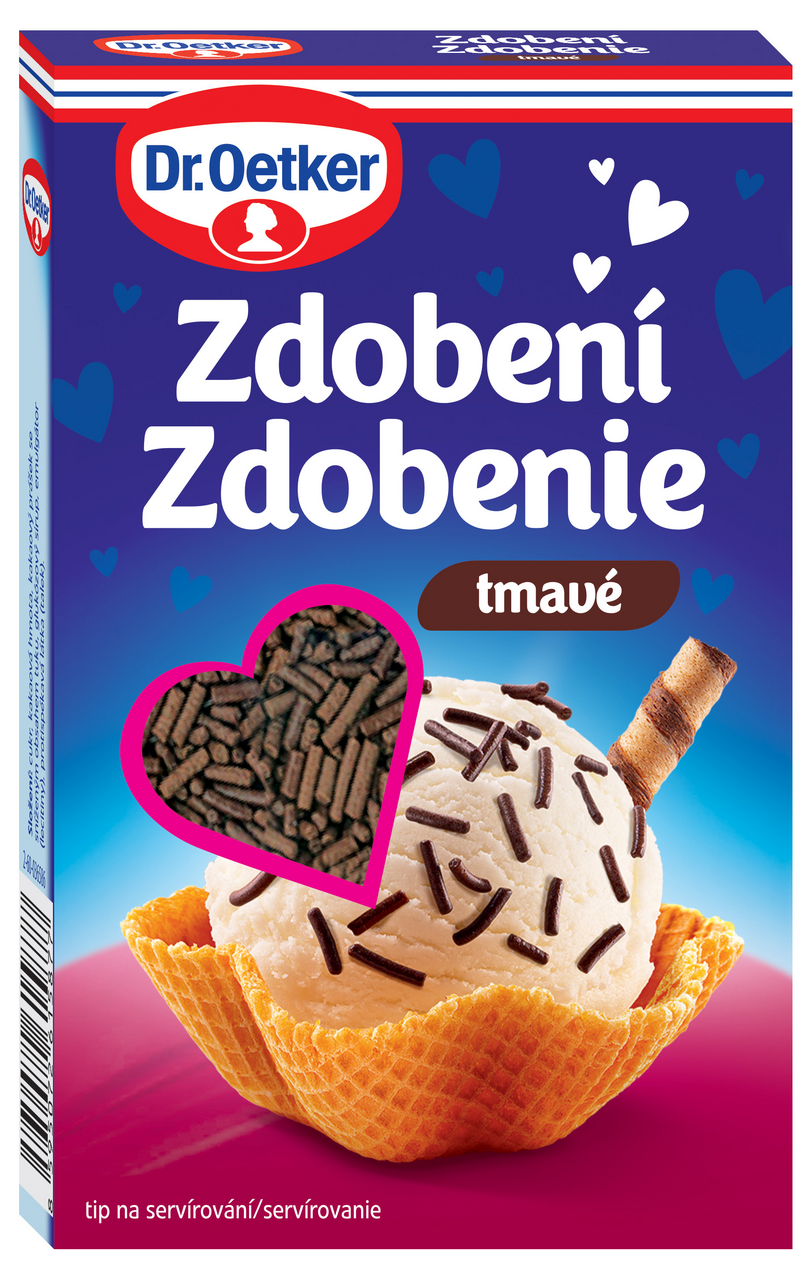 Dr. Oetker Zdobenie tmavé 80 g