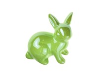 Zajac zelený keramický 1 ks