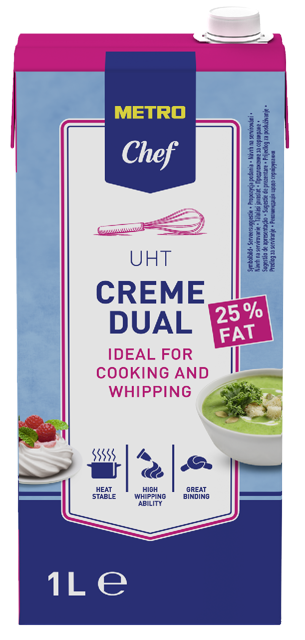 METRO Chef Creme Dual UHT 25% tuku 1 l