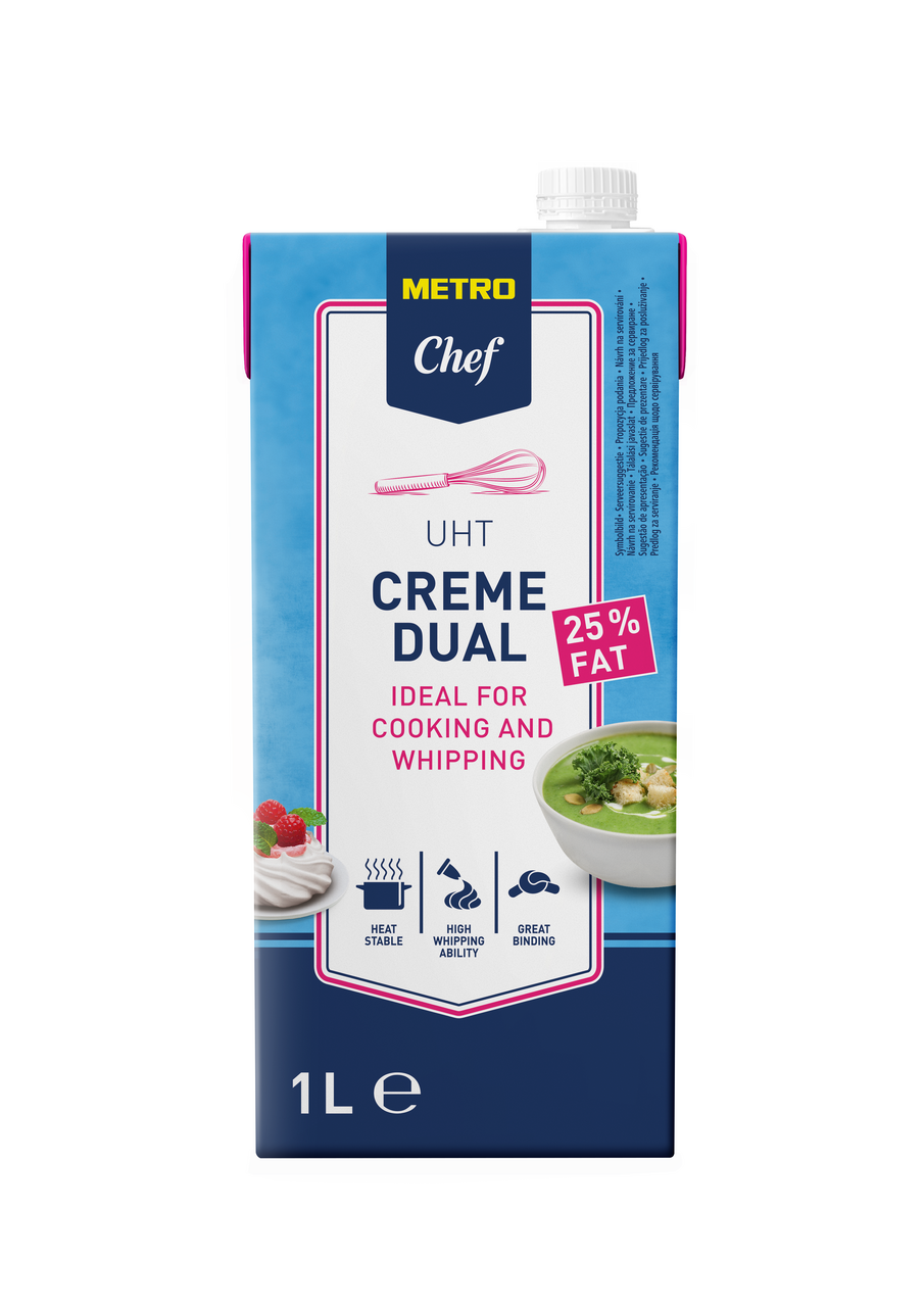 METRO Chef Creme Dual UHT 25% tuku 1 l