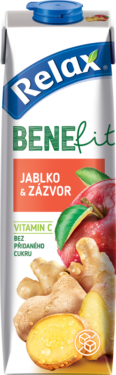 Relax BENEfit jablko & zázvor 12 x 1 l
