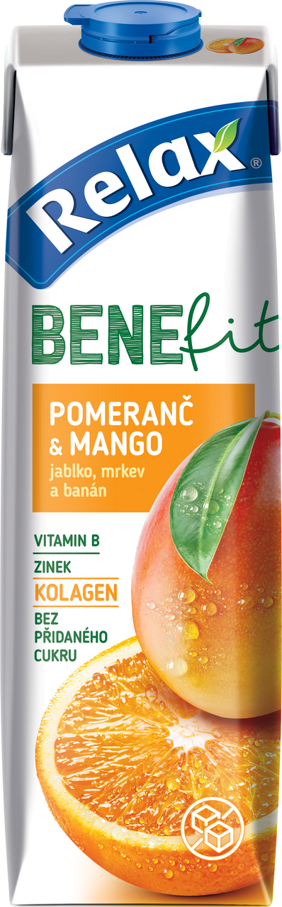 Relax BENEfit pomaranč & mango 12 x 1 l