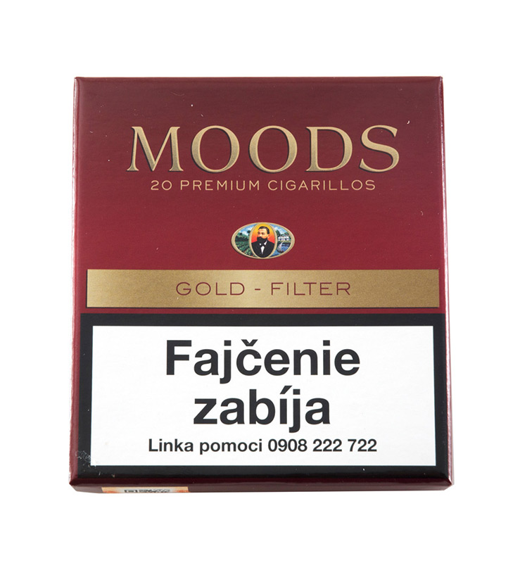 DANNEMANN MOODS Gold Filter TT cigarky (20 x 24,6 g) 10 ks